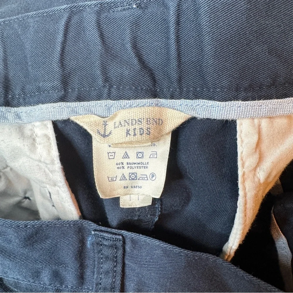 Lands End Boys Navy Shorts Uniform - Picture 3 of 5